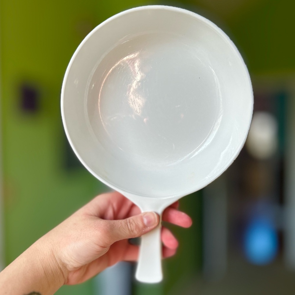 VTG Vegetable Ceramic Skillet Cottagecore Farmhouse "Le Persil" French Kitchen - Picture 4 of 8